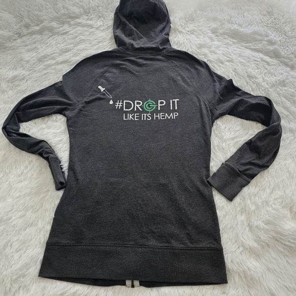 New Era Green Compass full zip long sleeve hoodie size small - Picture 8 of 8